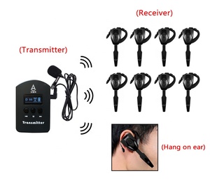 2.4GHz kablosuz sesli tur rehberi sistemi/kulak kancası alıcısı/eşzamanlı çeviri ekipmanı. - Product Image 1