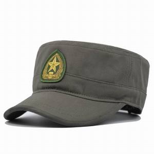 Bán Buôn/Biểu Tượng Tùy Chỉnh Năm Cánh Sao Ngụy Trang Mũ Bông Ngụy Trang Mũ Thể Thao Ngoài Trời Thêu Mũ Phẳng-Top Hat - Product Image 3