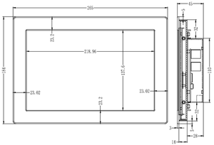 Panel de pantalla táctil TFT de 10 "HMI, en módulos LCD - Product Image 5