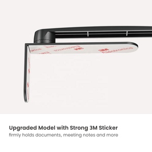 Adjustable Office Supplies Paper Folder Holder for <strong>Computer</strong> Monitor Stand With 3M Sticker Swivel 360 Degrees Typing Reading - Product Image 5