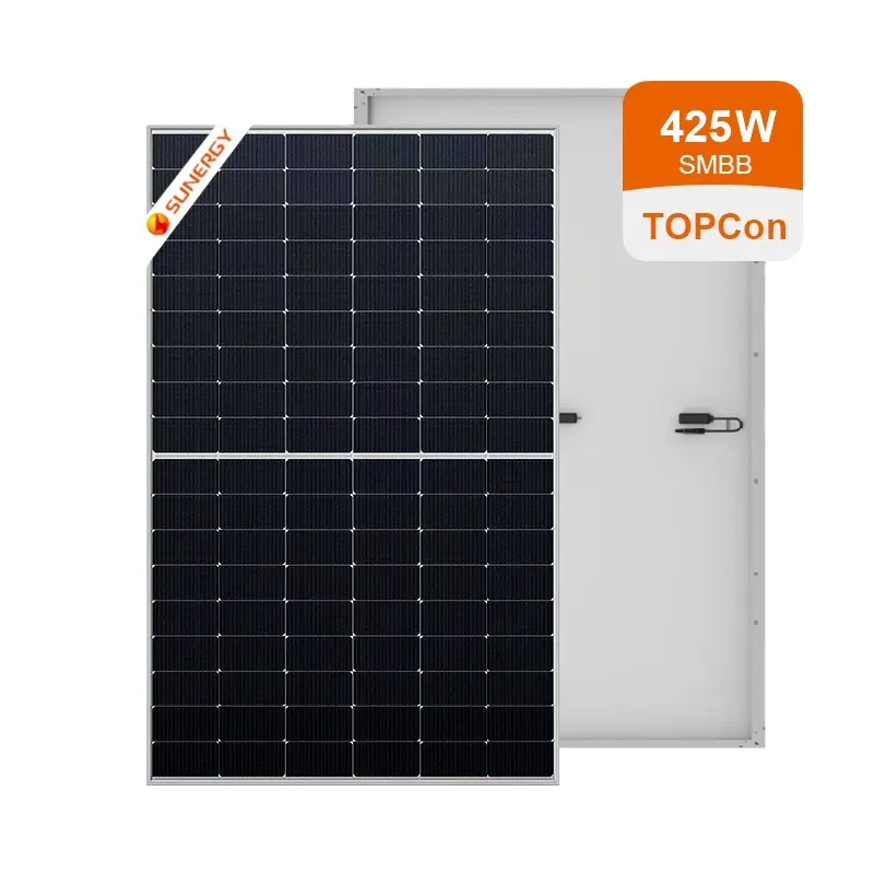 ผู้ผลิตราคา 420 W แผงเซลล์แสงอาทิตย์ Monocrystalline 425W 430 วัตต์แผงเซลล์แสงอาทิตย์โมโนครึ่งเซลล์