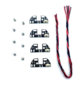 ไฟนำทาง APM2.8 LED สำหรับกลางคืน4ชิ้น, ไฟนำทางทางอากาศกำลังสูงพร้อมสาย5V สำหรับ F550 F450 F330 S500 S550โดรน RC Quadcopter - Product Image 2