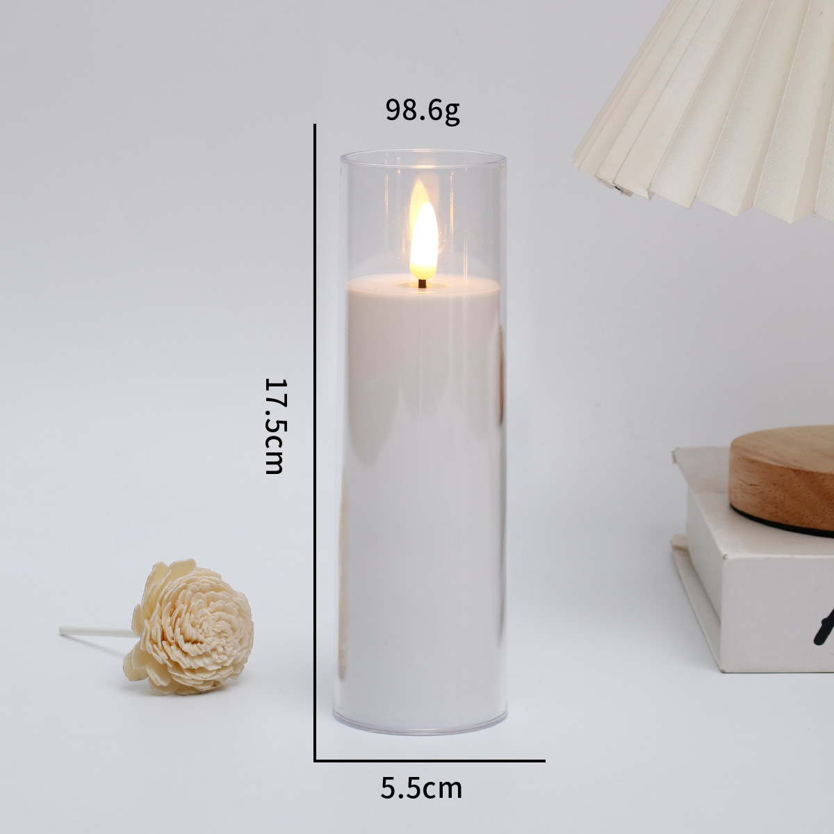 5.5*17.5cm white