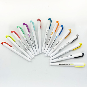 Factory Direct Hot Selling 15 Colors <strong>Chisel</strong> <strong>Tip</strong> Fluorescent <strong>Highlighter</strong> Permanent Pen for School Children - Product Image 3