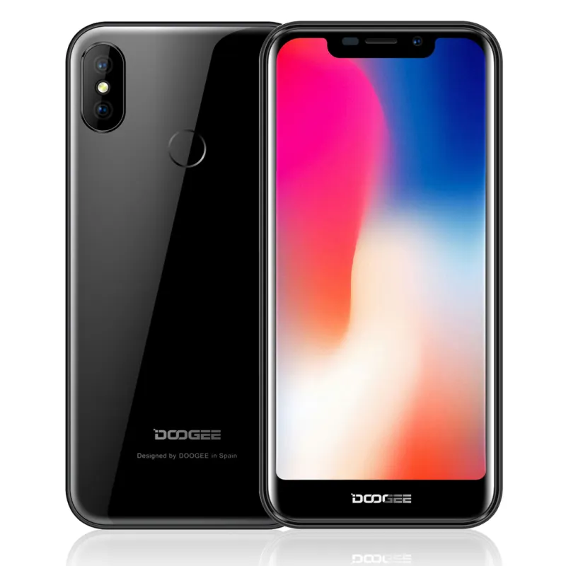 هاتف ذكي رخيص الثمن طراز Doogee X70 بشاشة مقاس 5.5 بوصات ومعالج رباعي النواة وبطارية 4000 مللي أمبير في الساعة كبيرة الحجم يعمل بنظام التشغيل أندرويد 8.1 وشبكة الجيل الثالث 3G هاتف ذكي مفتوح