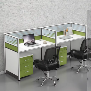 エグゼクティブオフィスコンピュータデスク1/2/3/4/6人用仕切りスタッフステーションスクリーン快適な椅子パネル家具耐久性のあるモダン - Product Image 5