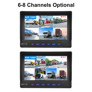 PJAUTO H.265 Full HD 1080P 7 ''-10,1'' Split Quad DVR Bus Monitor System con G-sensor incorporado MDVR - Product Image 3