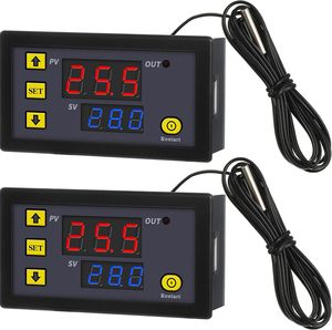 Controlador de temperatura digital-W3230 DC24V Controlador de temperatura digital LED Medidor de sensor de interruptor de termostato - Product Image 1