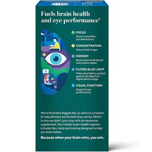 Kapseln zur Ergänzung der Gehirn augen verbessern das Gedächtnis und die Konzentration und enthalten Lutein, Vitamin ACE und Zink zur Förderung der Augen gesundheit - Product Image 5