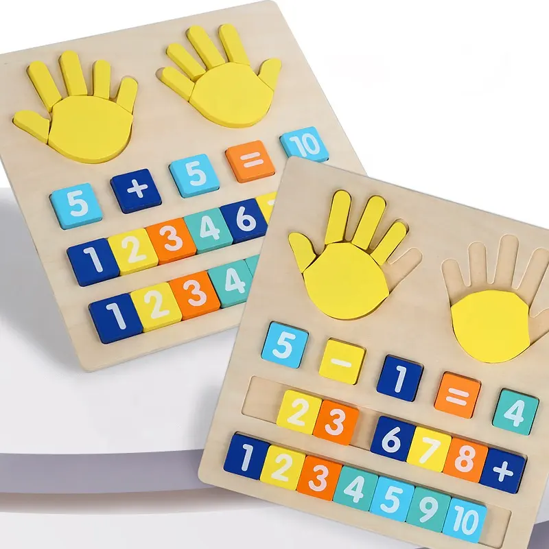 New Preschool Children Wooden Finger Mathematical Operations Board Montessori Educational kindergarten Learning Toys For Kids