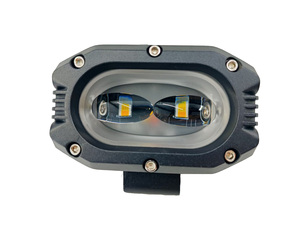 New Design Dual Color 4Inch LED Strobe Flood Beam Double Eyes Fog Light Pods 20W 6 <strong>Flash</strong> Modes <strong>Memory</strong> <strong>Function</strong> Factory Price - Product Image 2