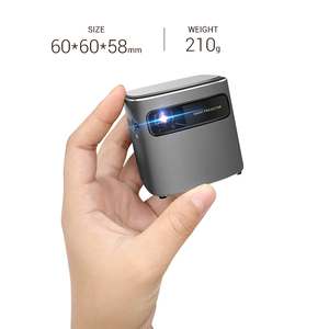 Proyector inteligente de cine en casa Full Hd, mini proyectores de películas inalámbricos con Android 7, 4K, portátil, Pico Cube LED, para teléfono móvil, 2 unidades - Product Image 6