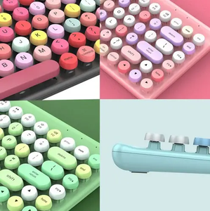 Juego de Mini teclado y mouse inalámbricos combo de teclado y mouse de computadora para juegos