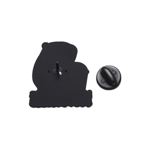 Không có rắc rối chỉ bong bóng men pin dễ thương capybara uống BOBA Trà Kim Loại trâm cài ve áo huy hiệu đồ trang sức bán buôn - Product Image 5