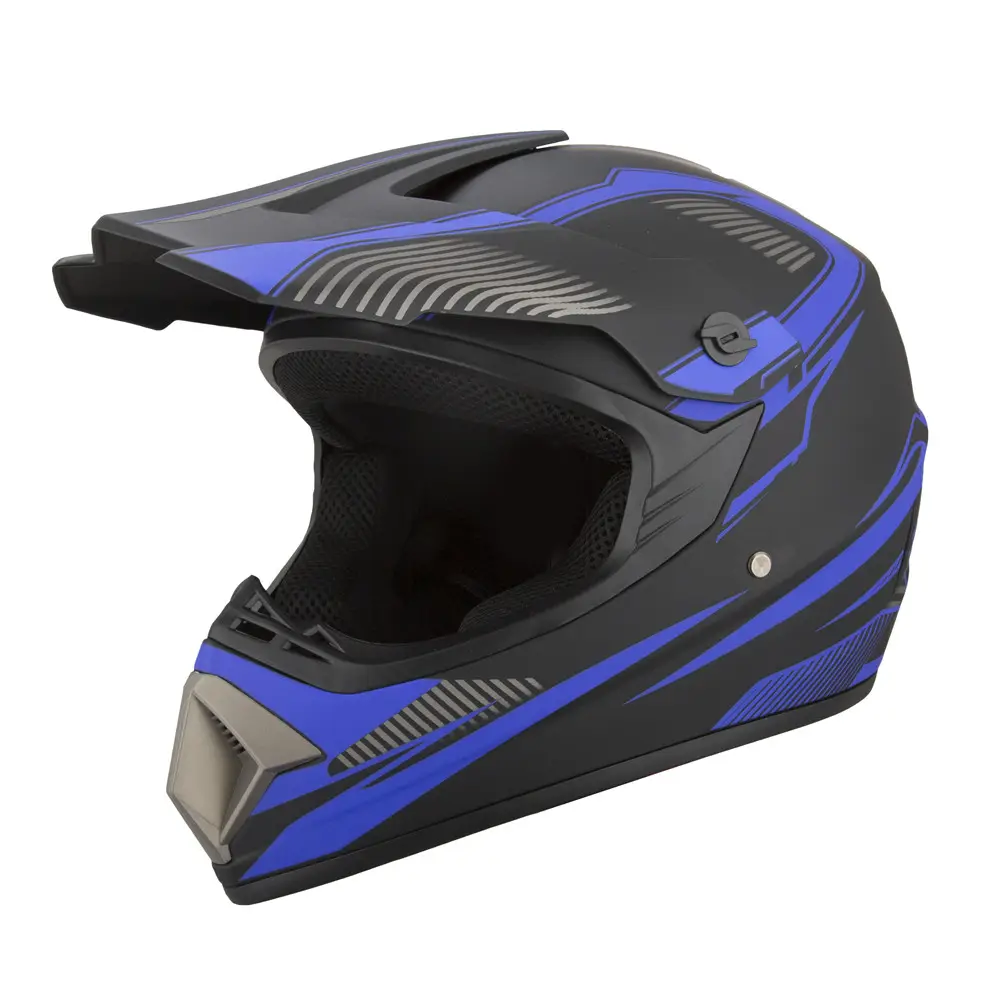 Helm Aksesoris Sepeda Motor, Helm Aksesoris Sepeda Wajah Penuh Off-Road Putih/Hitam S/M/L/XL ABS