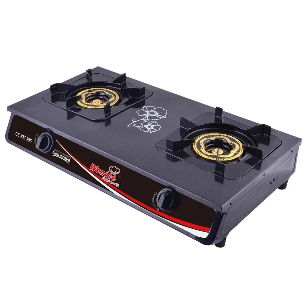 High Quality Sante series Wholesale Fashion Design Durable Stainless Steel table stand gas stove 7332 use LPG Gas Stove