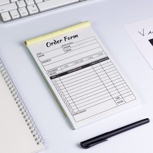 Sales Order Book 2Part Carbonless Sales Invoice <strong>Receipt</strong> Book With Cardboard Custom <strong>Receipt</strong> Book 5.5X8.3&quot; Waiter <strong>Receipt</strong> Paper - Product Image 2
