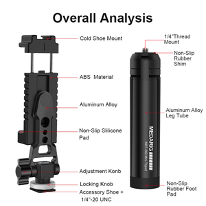 Nhỏ Hợp Kim Nhô<span class=keywords><strong>m</strong></span> <span class=keywords><strong>Mini</strong></span> Bàn <span class=keywords><strong>Tripod</strong></span> Điện Thoại Chủ Đứng 2Kg Khả Năng Chịu Tải Di Động Ảnh Tự Sướng Thanh Cho Phổ Điện Thoại Di Động - Product Image 2