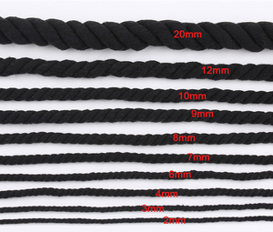 丸型ツイストシングルストランドロープ100% コットンカラフル編組マクラメストリングコード - Product Image 6