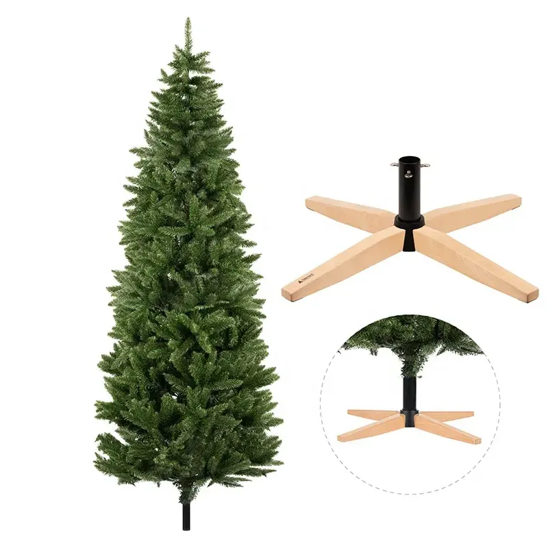 Duurzaam Plastic 6,5ft Kunstmatige Sparren Groene Kerst Decoratieve Bomen Decoraties Voor Thuiskantoorfeest