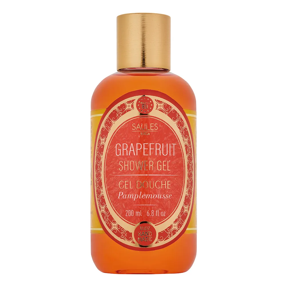 Hot Selling Shower Gel Grapefruit 200 ml Orange Body Skin Care Amazing Fragrance Natural Gel OEM ODM Private Label Wholesale EU