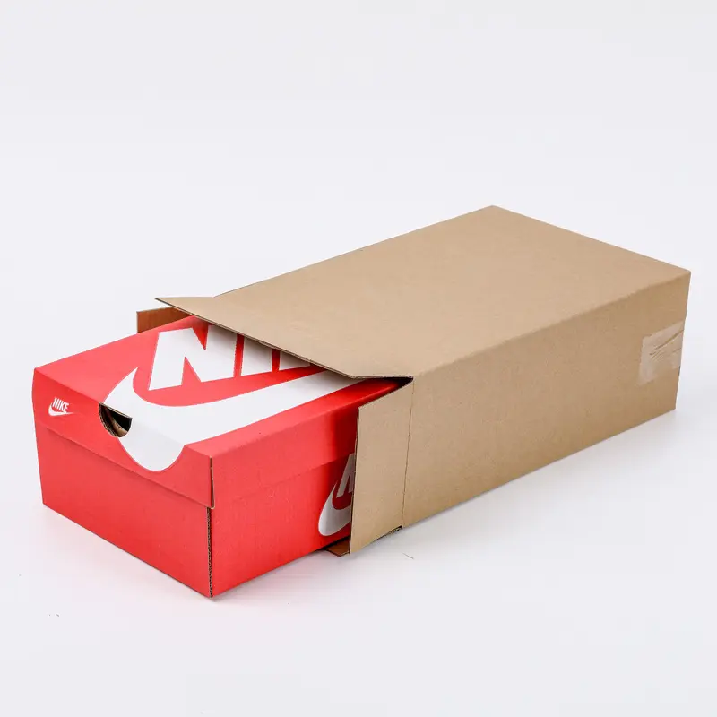 Nouveau en 2023 boîte de rangement pour organisateur de chaussures en carton ondulé boîtes de rangement à dessus ouvert boîte postale en carton pour logo