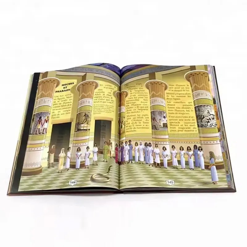 Los niños libro intelectual historia de tapa dura ilustración biblia libro de historia