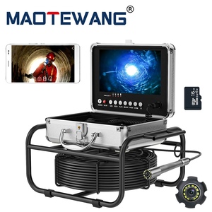 9&quot; Display 50M Sewer Pipe Inspection Camera with WiFi Wireless <strong>DVR</strong> Video Endoscope1080P 23mm <strong>Tube</strong> 12 Pcs Adjustable LEDS IP68 - Product Image 4