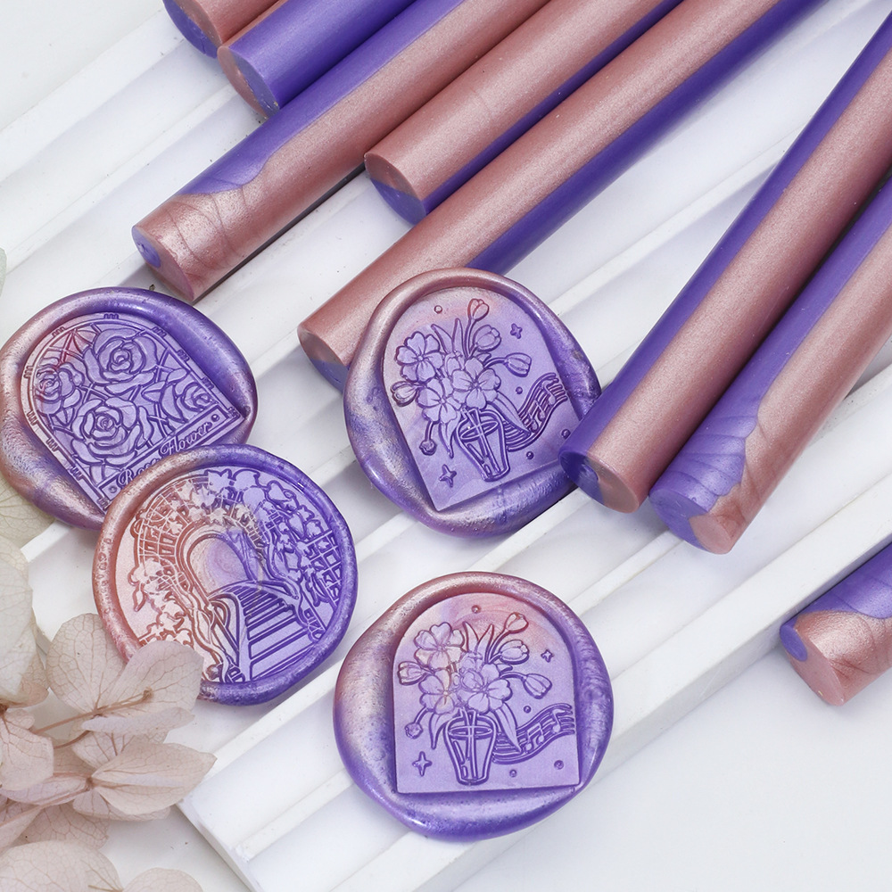 Rose violette de jade-1 pièce