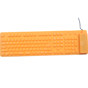 Portátil y plegable Multi Color protección del medio ambiente teclado de silicona Universal - Product Image 6