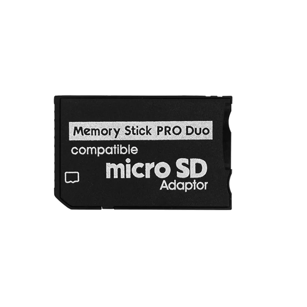 TISHRIC Memory Stick Pro Duo Leitor de Cartão Micro SD SDHC TF para Memory Stick MS Pro Duo Adaptador para Jogo/PSP/Câmera