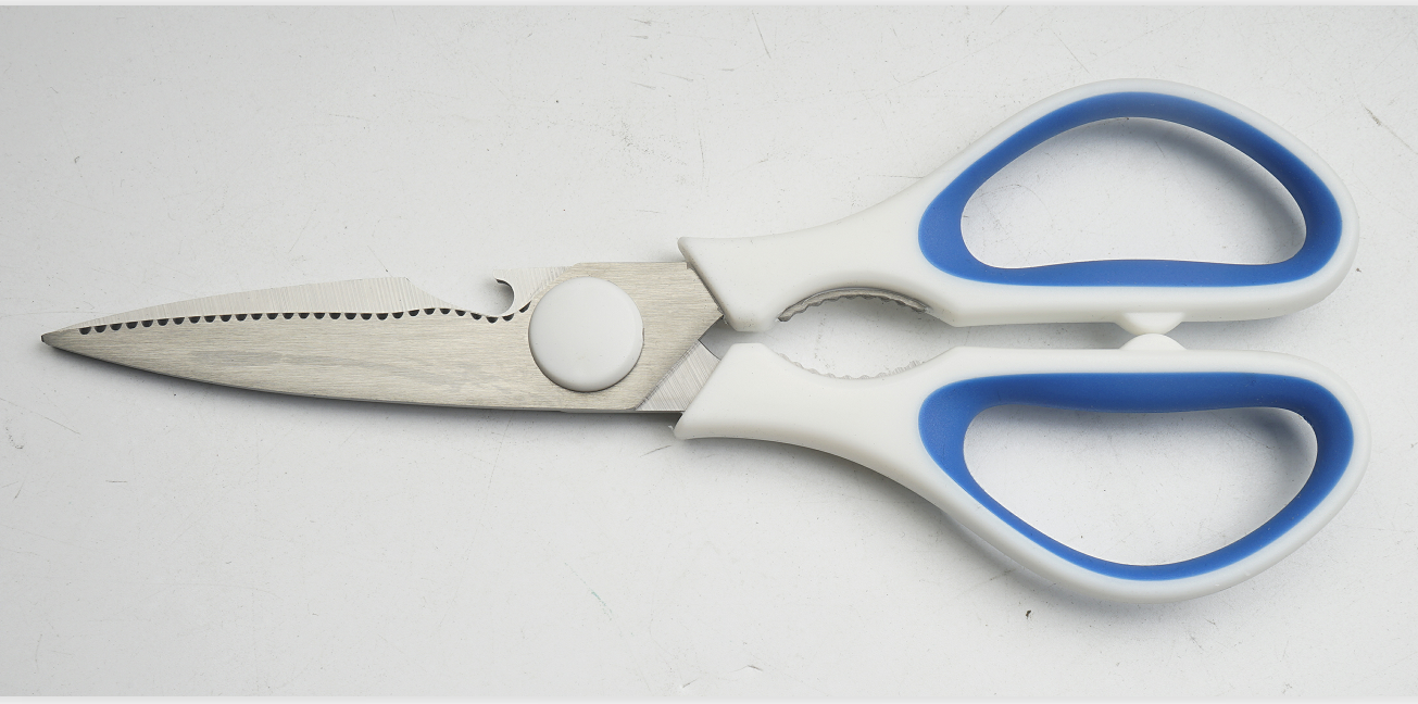 High quality fridge magnetic sheath stainless steel kitchen scissors for food cutting