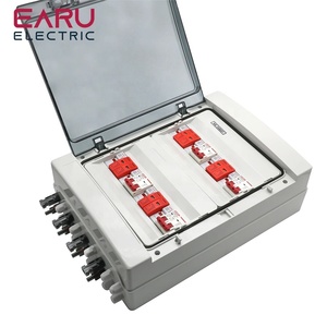 500V <strong>4</strong> <strong>Input</strong> <strong>4</strong> <strong>Output</strong> Solar Photovoltaic PV <strong>Combiner</strong> Box Protection DC Fuse MCB SPD Waterproof Box IP65 With Lightning