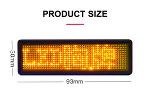 スクロールメッセージミニLEDネームタグスマートフレキシブルRGB LEDディスプレイネームバッジ工場卸売 - Product Image 6