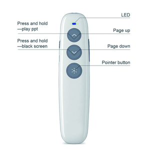 2.4G relatori Wireless puntatore Laser PPT penna PowerPoint con la ricarica della batteria per la riunione di formazione e di insegnamento - Product Image 2