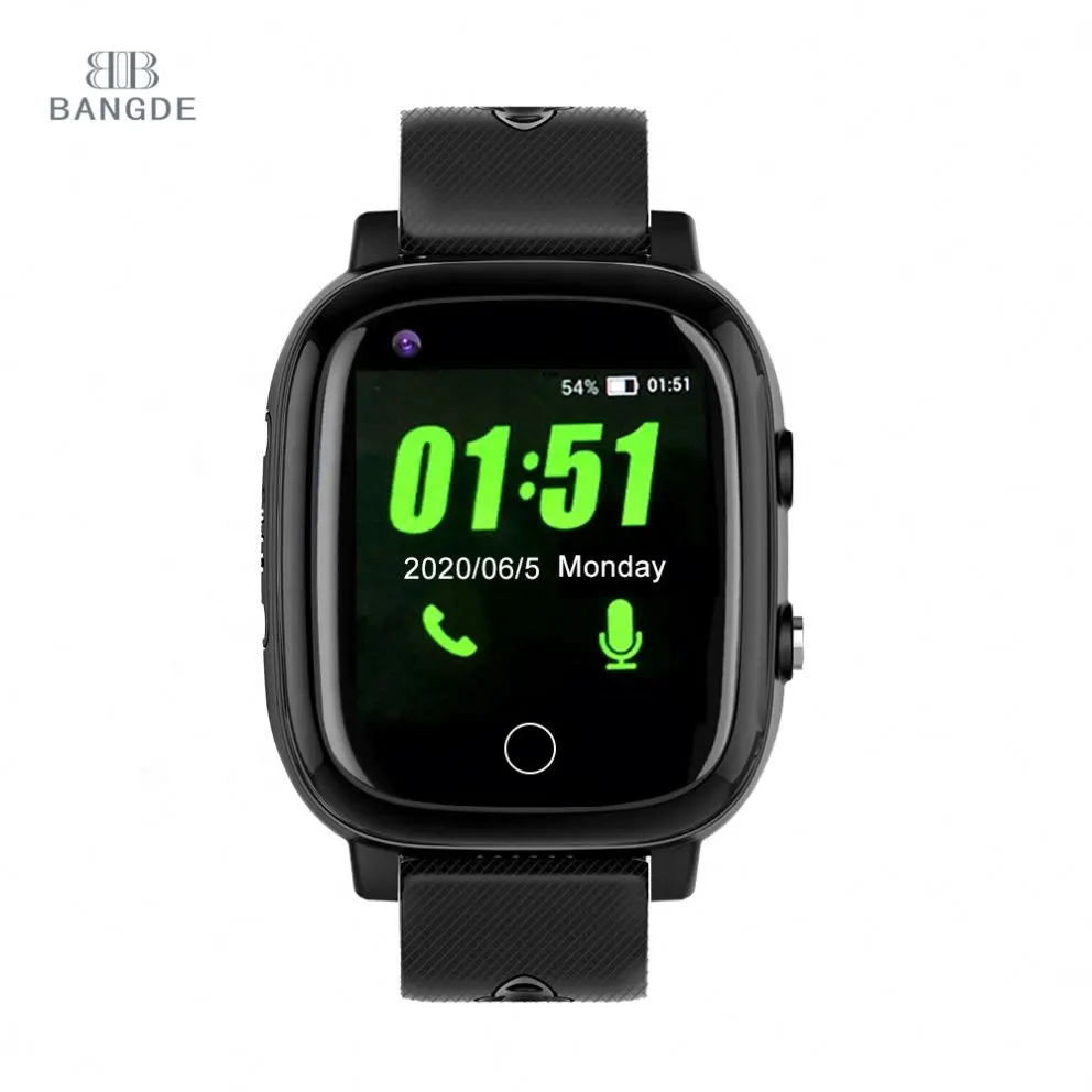 4G Video-oproep Ouderen Gps Smart Horloge, sos Gsm Hartslag Remote Monitor Horloge Telefoon Voor Oude Mensen Senior