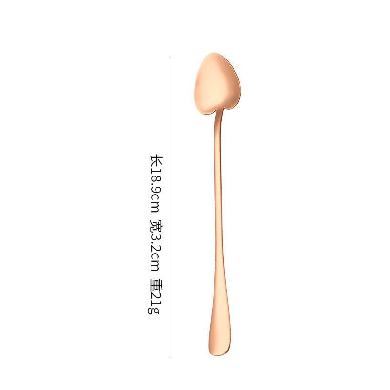 Round-headed ice spoon, gold