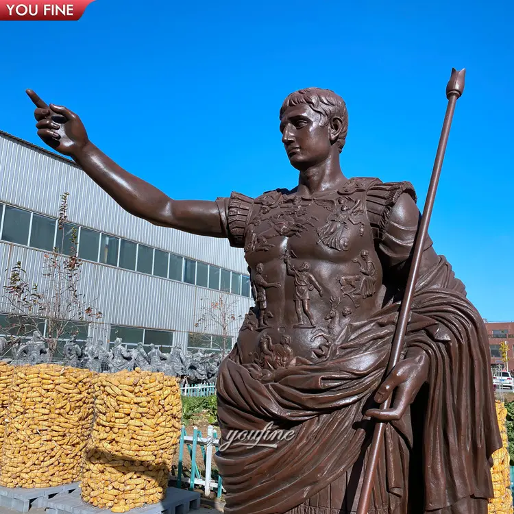 Al aire libre de alta calidad de bronce antiguo Julio César estatua Roma Italia escultura