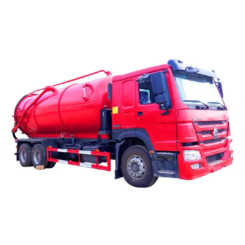 Guangen Sinotruck Howo 20cbm 6x4 kullanılmış/satılık yeni vidanjör kanalizasyon emme kamyonları Dubai