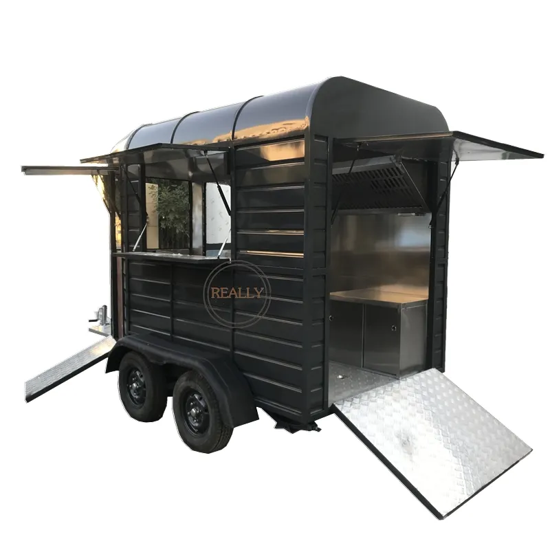 Carretto da campeggio per Hamburger con camion Mobile 2024 per cibo,
