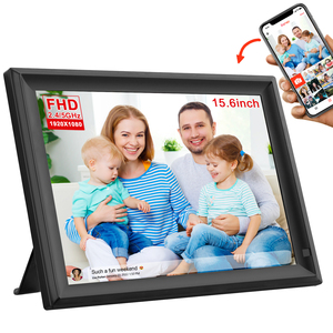 Sıcak fabrika özelleştirme marka 15.6 inç HD ekran 1920*1080 Android WiFi 32GB dijital fotoğraf ve Video çerçevesi üzerinden Frameo