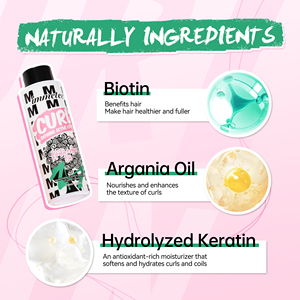カールローションフリズコントロール保湿ヘア強化カーリングクリームカーリーヘア用に残す - Product Image 3