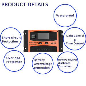 MPPT 12V 24V 10A 20A 30A 40A 5A 60AソーラーコントローラーRV通信配線ベースステーション専用コントローラー - Product Image 3