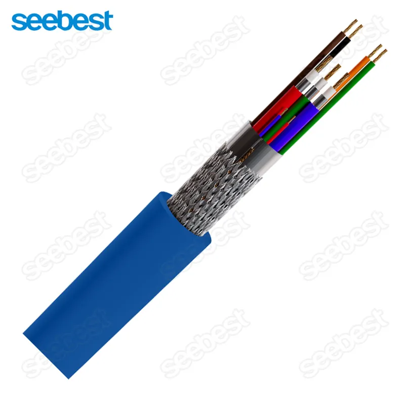 Kabel Data berpelindung Pilin PVC UL2919 kualitas tinggi 22AWG 24AWG 26AWG 28AWG 30AWG kabel komputer tegangan rendah Multi Core