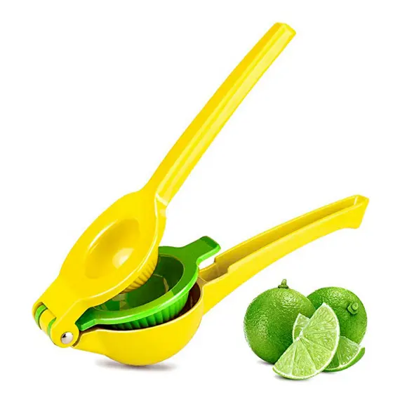 Contoh gratis kualitas terbaik Juicer tekan Manual logam pemeras Lemon kuning Lemon dengan harga pabrik murah