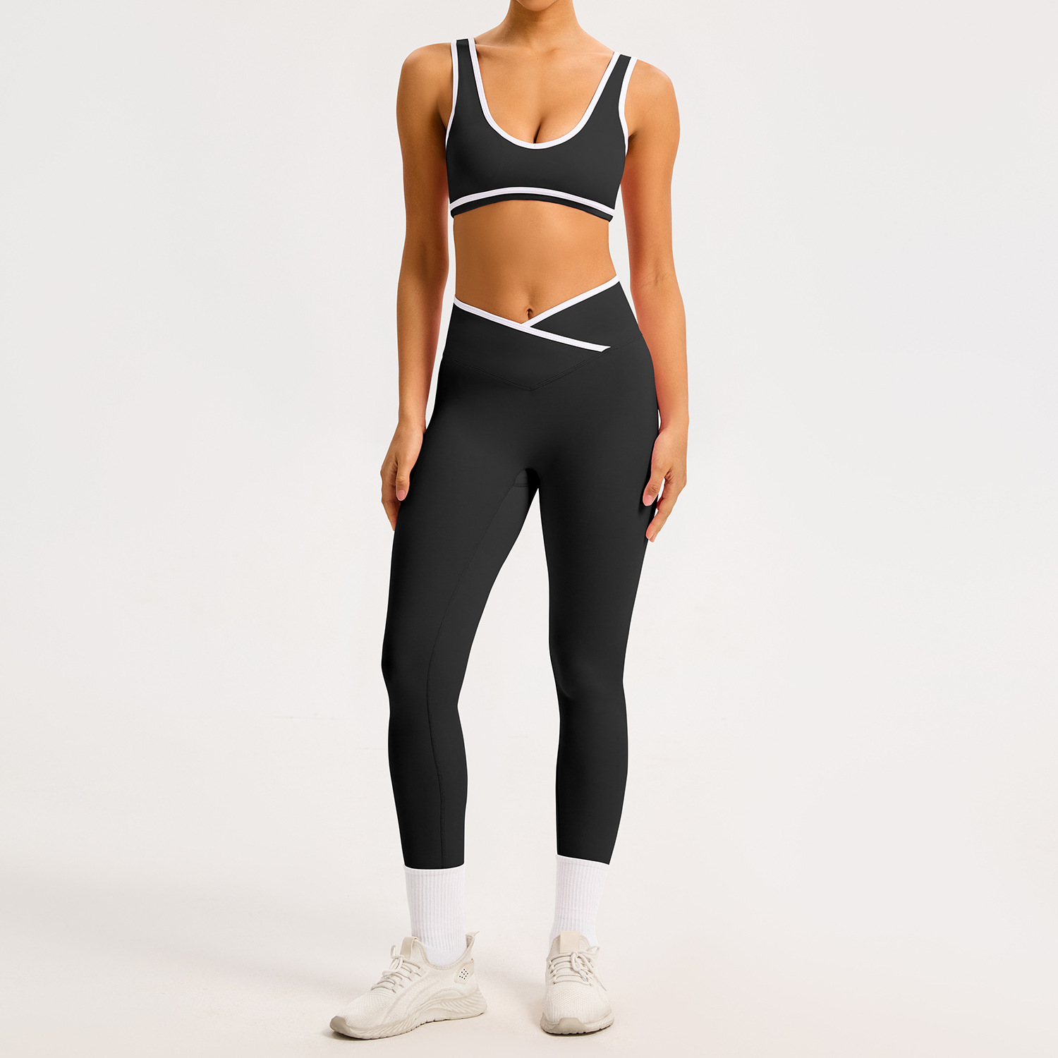 leggings + bra black