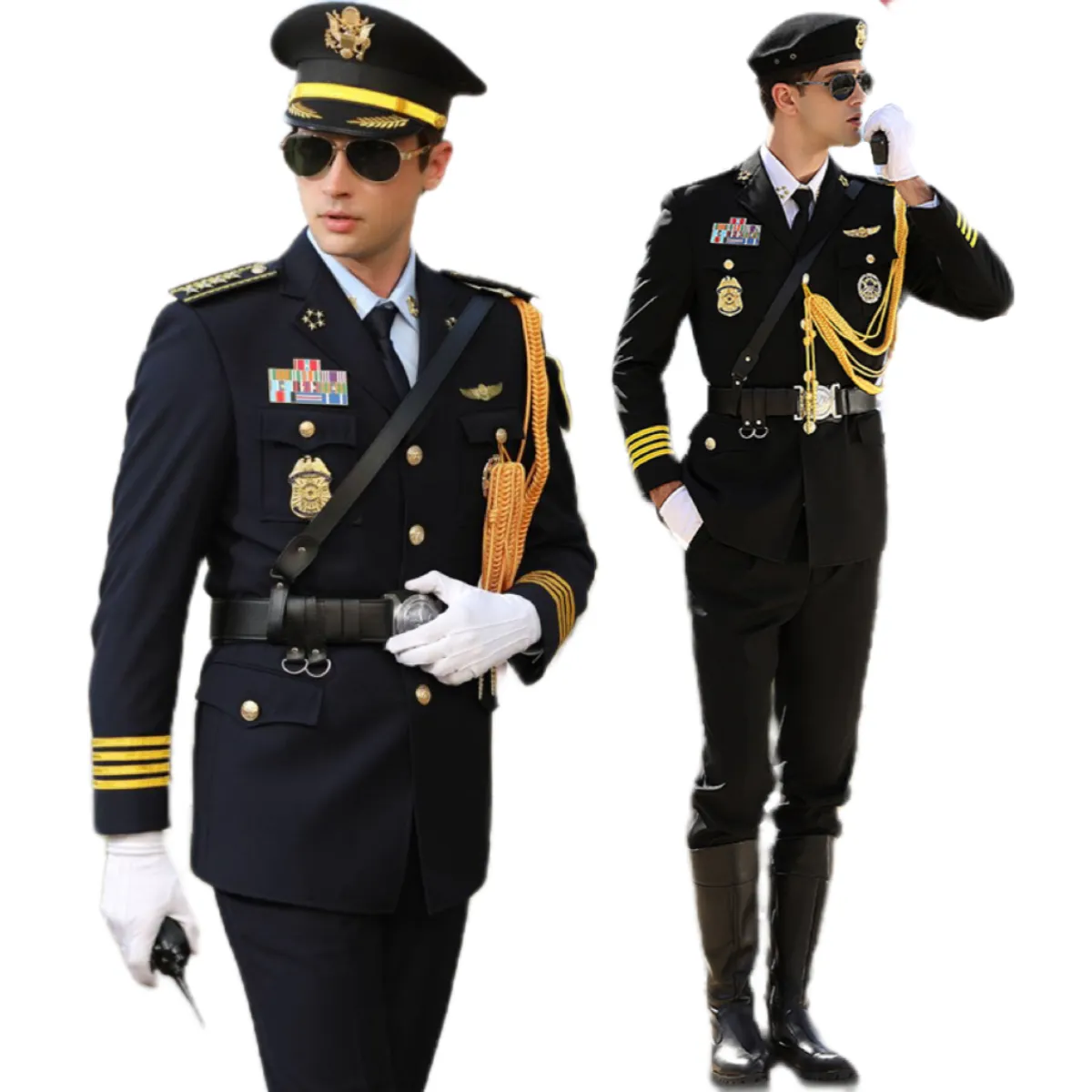 Trajes de uniforme de cerimônia de guarda de segurança feitos sob medida mais vendidos