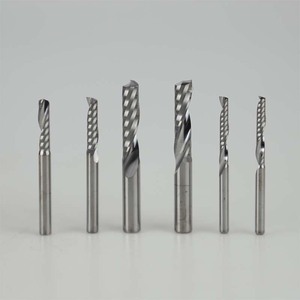 5A tek kenarlı freze kesicisi akrilik PVC malzeme kesme ve freze kesicisi karbür spiral parmak freze çakısı freze kesicisi - Product Image 5