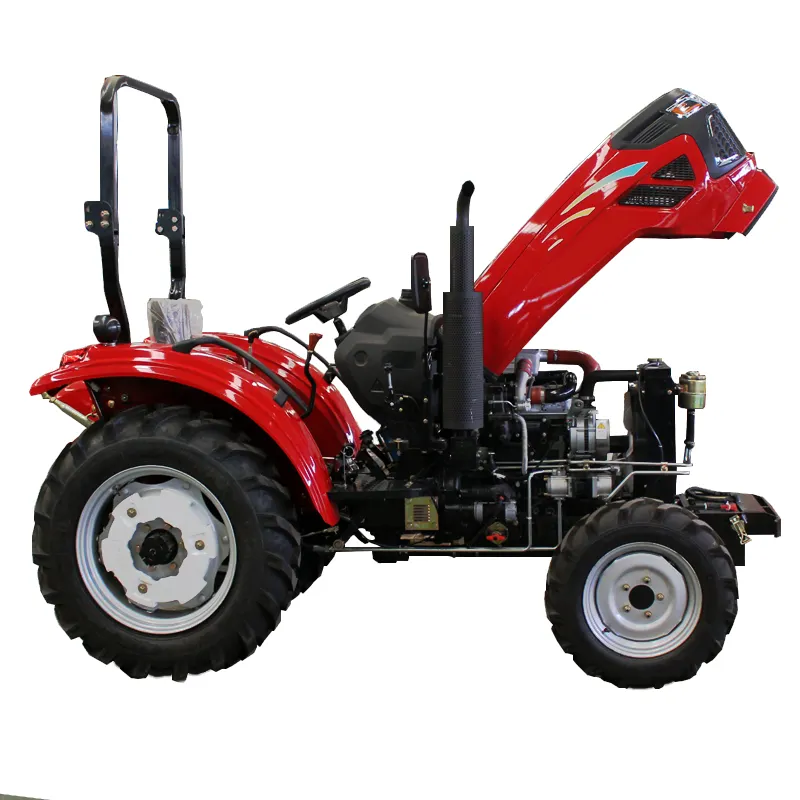 Trattore terrestre universale trattore agricolo 4wd 50hp 60hp 70hp 80hp 90hp 100hp agricolo con benna frontale