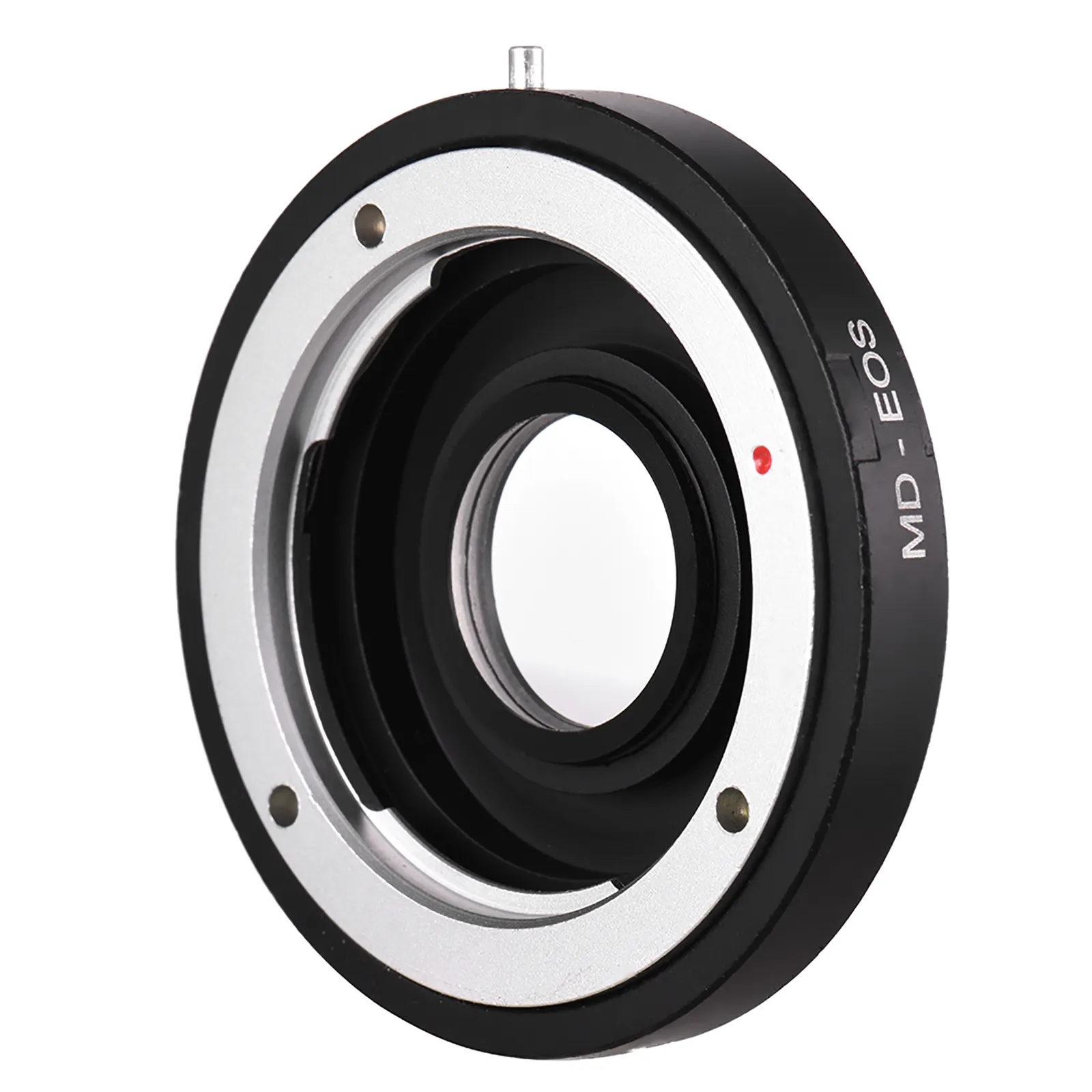 Anillo adaptador de montaje de lente MD-EOS, con lente correctiva para Minolta MD, para Canon EOS EF, enfoque de cámara Infinity